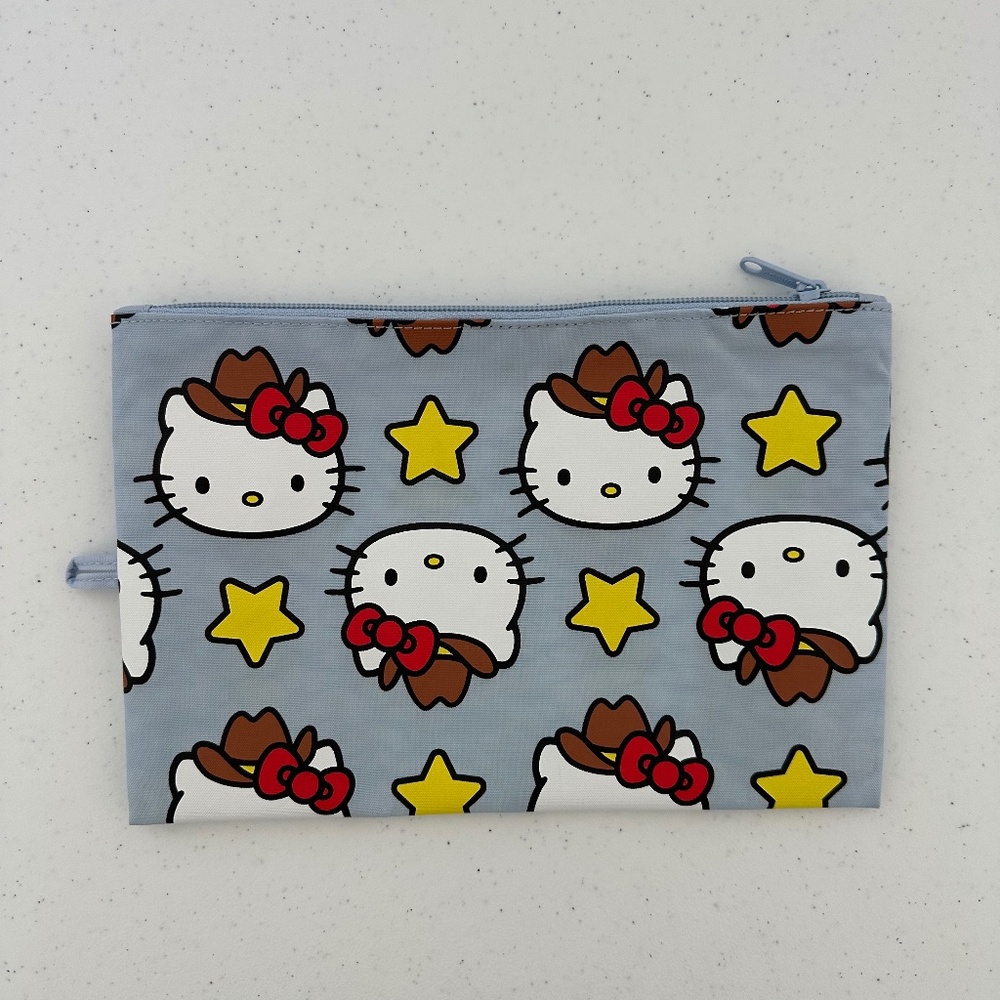 Baggu LARGE Flat Pouch - Hello Kitty & Friends Western